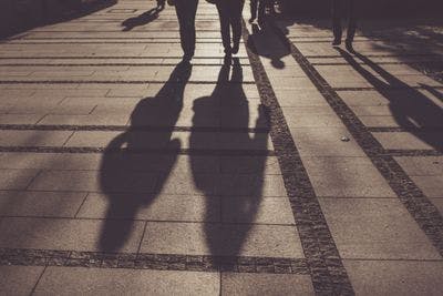 People in society walking