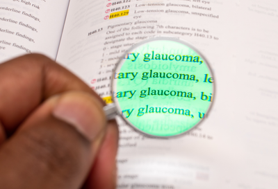 Glaucoma Magnified in book