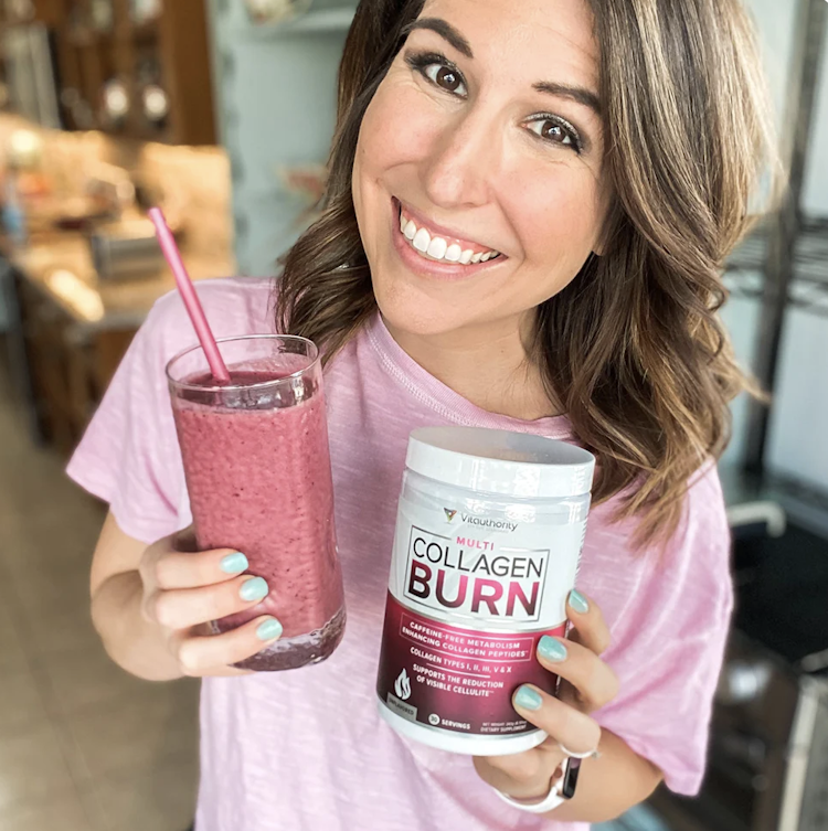 Vitauthority | Image | 7 Reason | Women Holding Smoothies and Collagen Burn