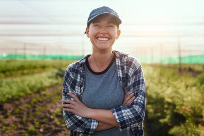 Woman on farm